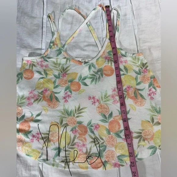 Z Supply In The Swing White Citrus Strappy Tank Top NWT - Picture 13 of 16